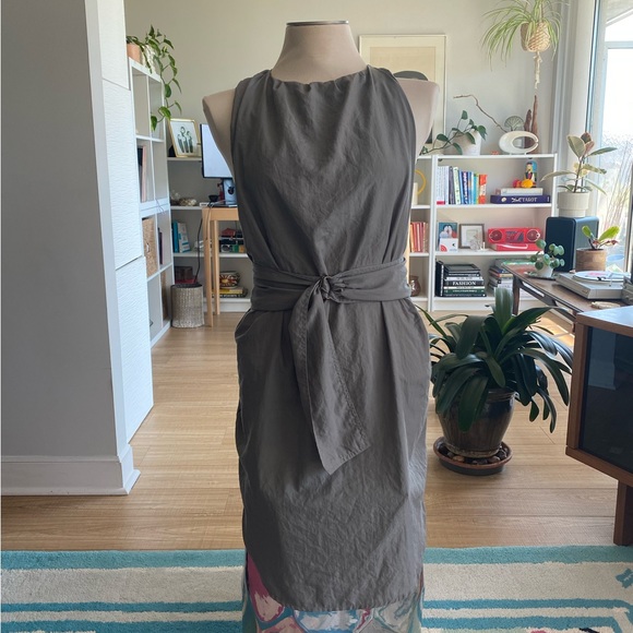 Acne Jeans, Khaki Criss Cross Dress, Size 38 (US M) - Picture 1 of 6